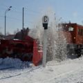 Шнеко-роторный снегоочиститель железнодорожных путей