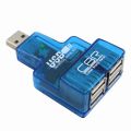 USB-концентратор CBR CH-125, 4 порта, USB 2.0, голубой
