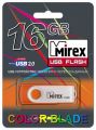 USB флэш-накопитель Mirex swivel rubber orange 16gb (ecopack)