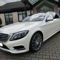 Прокат автомобиля Mercedes-Benz s600 w222 long белого/черного цвета для свадьбы